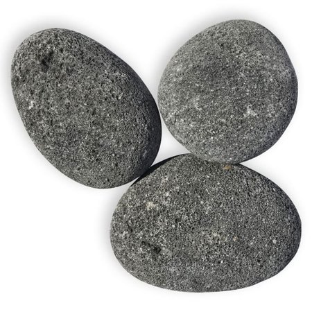 AMERICAN FIRE GLASS Extra Large Gray Lava Stone (4” – 6”) 10 Pounds LAVAST-XL-10